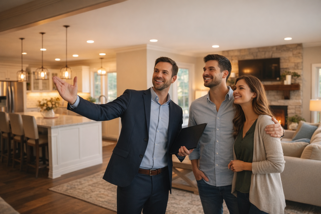 real estate showing in a cozy home