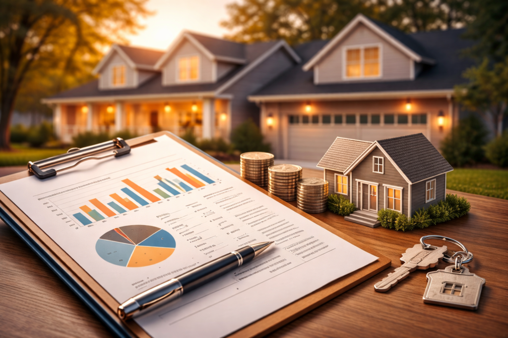 Vance Country real estate market insights at sunset